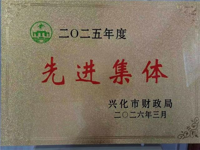 钓鱼镇财资办荣获兴化市财政系统先进集体