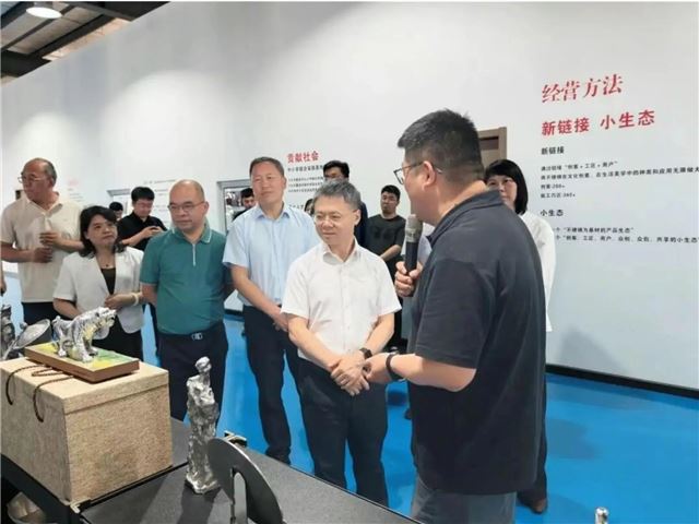 广西统战部与戴南镇（兴化高新区）探讨发展先进钢铁材料产业对策