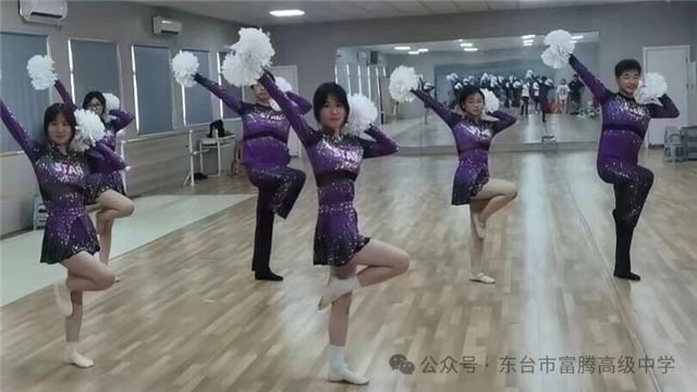 汗水淬炼青春  舞步丈量梦想 ——东台市富腾高级中学啦啦操队出征盐城市赛