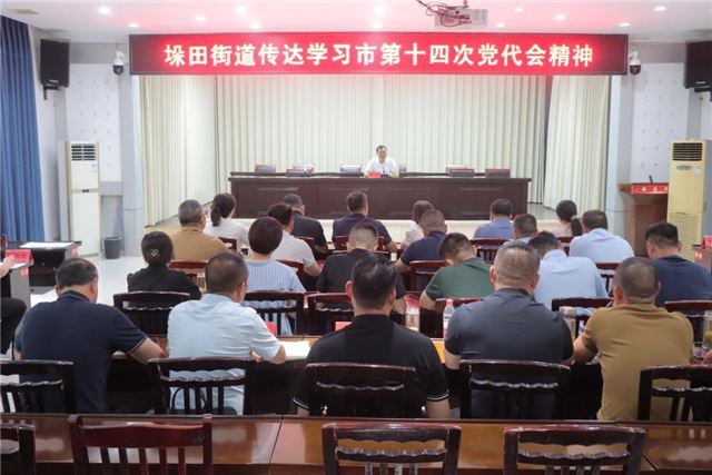  兴化垛田街道传达学习兴化市第十四次党代会精神